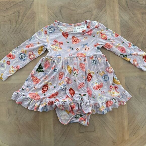 Posh Peanut Long Sleeve Twirl Dress Holly Sz 18-24 - Picture 1 of 4